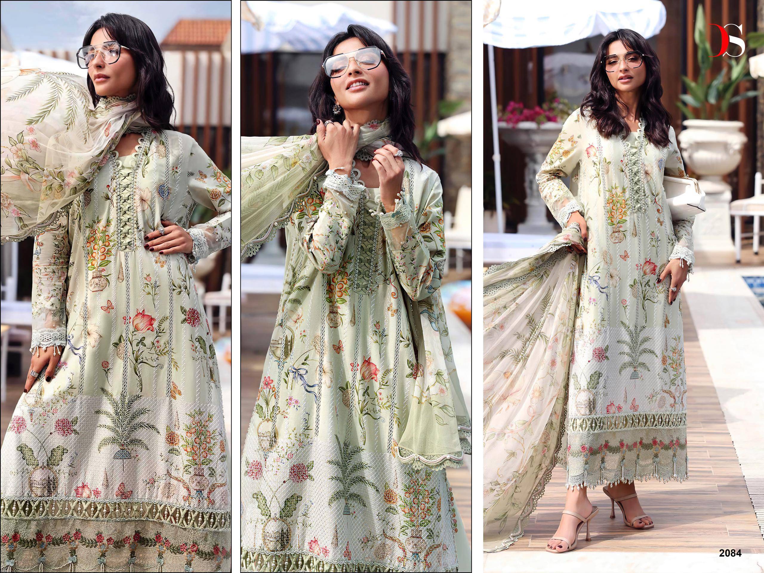 MARIA B. Mprint 25-7 by DEEPSY SUITS 2081 To 2088 Series Beautiful Pakistani Suits Wear Pure Cotton Dresses At Wholesale Price